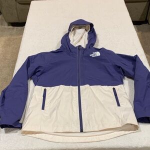 The North Face Kids Raincoat - Purple and Cream